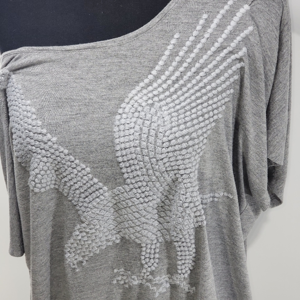 H&M. Wide Neck Destroyed Tunic - Picture 2 of 8